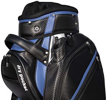Motor/Power trolley golf bag Waterproof material and dry pocket-Black/Blue