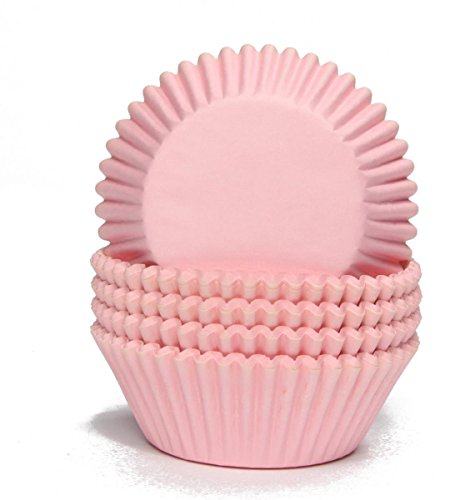 Miss Bakery's House® Papierbackförmchen - Standard - Rosa - 75 Stück - Ø 5 cm x 3 cm - backfest - für Muffins und Cupcakes - Form zum Mitbacken im Ofen