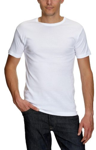 Athena Homme Coton Bio L260 T-shirt, Blanc / Blanc, M EU