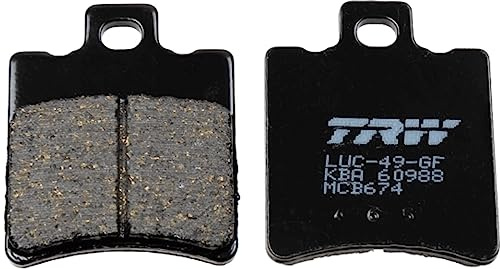 TRW MCB674 Organic Allround Bremsbelagsatz für MALAGUTI CIAK TWIN DISK 2002-2004 Vorderachse, Hinterachse und andere Motorräder