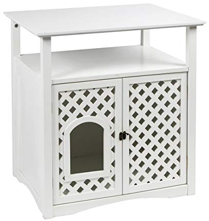 Kerbl Katzenschrank Helena (L x B x H 64 x 46 x 65 cm, Einstiegshöhe 9 cm, kann als Katzentoilettenhaus/Katzenhöhle verwendet werden) 82662
