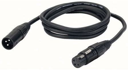 DAP XLR Mikrofon Kabel schwarz 150cm