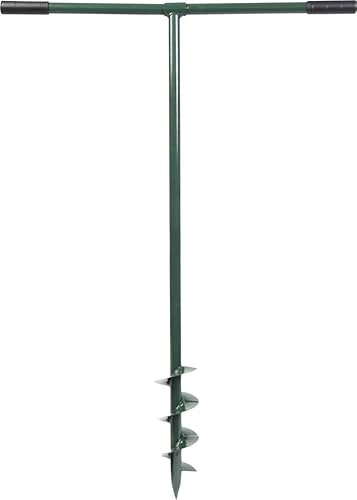 Alberts 658083 Bodenbohrer | grün lackiert | Gesamtlänge 1000 mm | Gewinde Ø100 mm x 230 mm