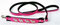 *Westie* HUNDELEINE - Leine Metallaplikationen, 130cm/10mm, Echt Leder ROSA (293)