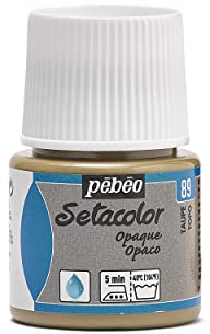 Pebeo Setacolor Textilfarbe, deckend, 45 ml, Taupe, Taupe
