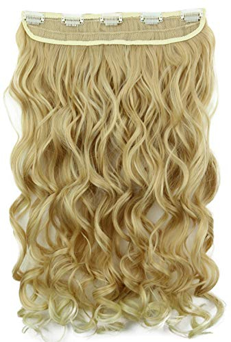 CAISHA 55cm 1 Teilig CLIP IN EXTENSIONS Sophia Haarteil Gewellt Blond Mix C54a-1