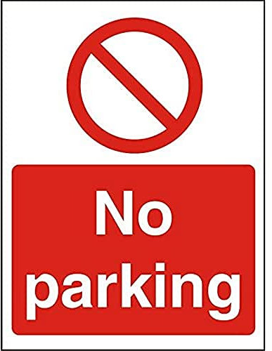 Seco Cartello No Parcheggio, 150 mm x 200 mm – 1 mm, in plastica semi rigida