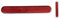 Busch & Müller Unisex – Erwachsene 2026516600 Heckrückstrahler, rot, 11 x 2 x 2 cm