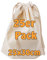 Cottonbagjoe Sac en Coton Avec Cordon de Serrage | 25 x 30 cm | Non Imprimé | Certifié Ökotex 100 | Pour Cosmétiques, Chaussettes, Bijoux, Jouets | À Peindre
