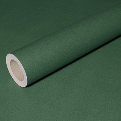 JUNOPAX Rouleau cadeau papier 50m x 0,40m vert-foncè, imperméable