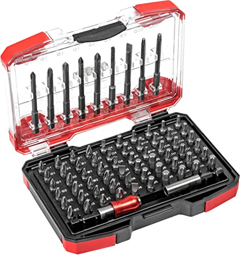 Connex Bit-Set 71-teilig - Aus Silizium-Molybdän-Stahl - Gängige Standard-Bits - In praktischer Kunststoffbox / Bit-Satz für Schaubarbeiten / Bit-Sortiment / Schrauber-Bits / COXB973971