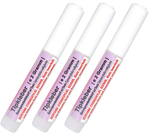 NAILFUN Lot de 3 Flacons de Colle à Capsules 2 g