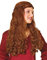 Perücke Fasching Mittelalter, braun