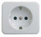 Simon M113491 - Tapa base enchufe toma tierra blanco 75
