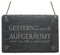 Schiefertafel « GESTERN WAR HIER NOCH AUFGERÄUMT... » Schild mit lustigem Spruch - Wanddeko Dekoschild Dekoration Türschild - Rumpelkammer Keller