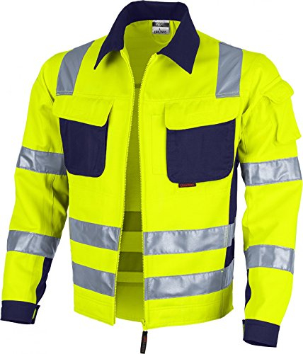Qualitex Warnschutz-Jacke PRO MG 245 - gelb/marine - Größe: 5XL