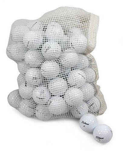 Titleist Recycelte Golfbälle der Güteklasse B/C, in Zwiebel-Netztasche, 72 Stück
