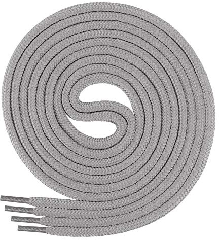 Di Ficchiano Schnürsenkel rund Polyester Grau 180 cm 1 Paar