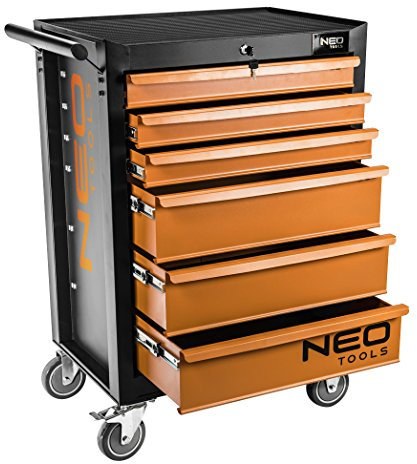 NEO 84-221 6 Drawers Tool Cabinet - Orange Black