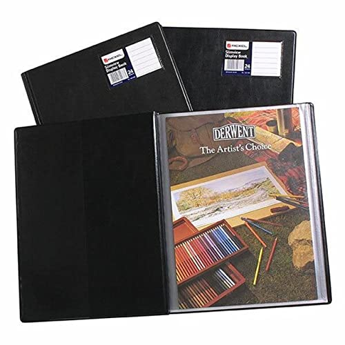 Rexel 263608 Nyrex Slimview Sichtbuch (A4) 24 Hüllen schwarz