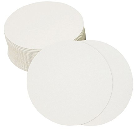 Ursus 6580000 - Bierfilze rund,blanko weiß, 25 Stück, Durchmesser ca. 10,7 cm, Bierdeckel zum Selbstgestalten, ideal als Bastelmaterial