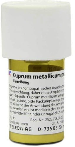 CUPRUM METALLICUM praep.D 20 Trituration 20 g