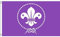 AZ FLAG - Drapeau Scouts Violet - 150x90 cm - Drapeau Du Scoutisme 100% Polyester Avec Oeillets Métalliques Intégrés - Pavillon 110 g