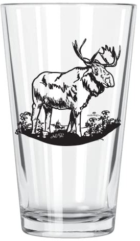 corkology Elch Pint-Glas, transparent