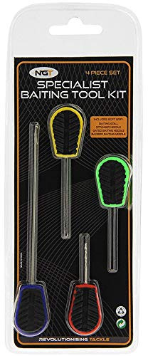 NGT Soft Grip Baiting Tool Set In Sleeve (4 Piece) - Green, One Size