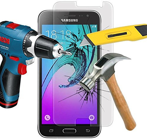 ZIMA® Film vitre de Protection écran pour Samsung Galaxy J3 (2016) J320F / J320P en Verre trempé Haute Transparence et Ultra résistant (incassable, inrayable 9H)