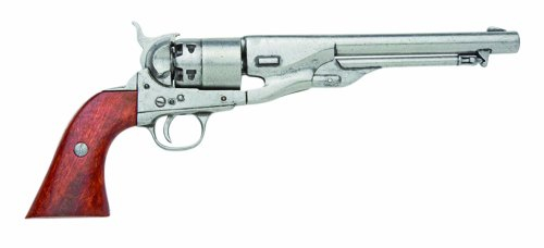 DENIX Erwachsene Revolver Bürgerkrieg Usa 1860 Gefälschte Waffenreplik, schwarz, One Size