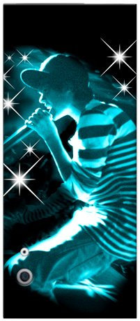 MusicSkins Justin Bieber/Sparkle Blue Schutzfolie für Apple iPod Nano 5. Generation