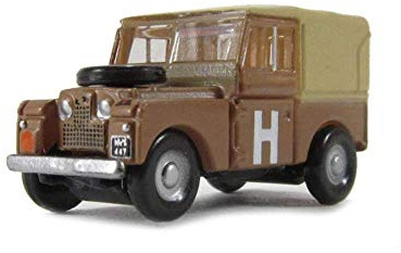 Oxford Diecast NLAN188002 Sand/Military Land Rover 88