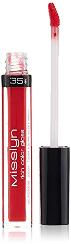 Misslyn rich color gloss Nr. 35 red poppy Inhalt: 4ml Farbintensiver Lipgloss