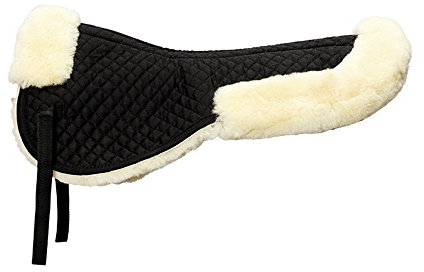 Kavalkade Sattelkissen mit med Lammfell und Einschubtaschen, Natur, M, 134061250211