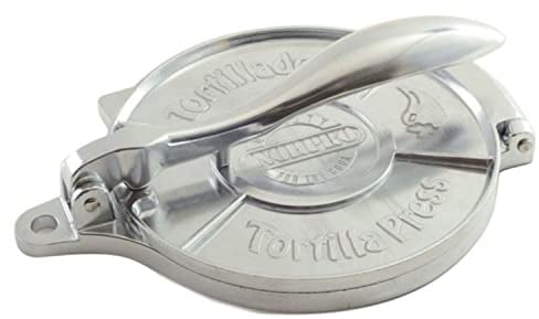 Norpro Tortilla-Presse, Aluminium, Silber, 8 inches
