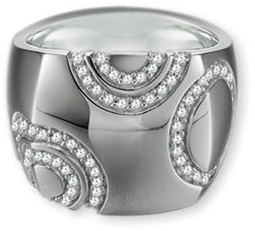 Esprit Damen-Ring Breaking Waves Sterling-Silber 925 Gr. 53 (16.9) ESRG-91234.A.17