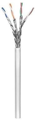 Wentronic Goobay 95709 Cables Cat6 S/FTP/Cable de Red ethernet/Bobina Cable de Red cat6 / Low Smoke Zero Halogen (LSZH) / Gris / 305m