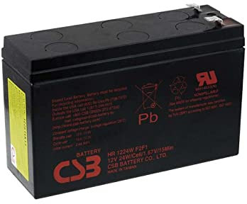 CSB Batteria al piombo per USV APC Back-UPS ES 400, 12 V, piombo acido [batteria al piombo]