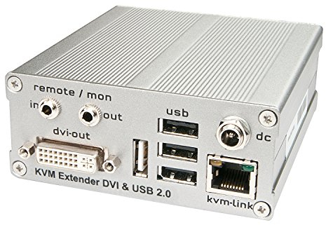 LINDY KVM Extender DVI USB 2.0-RX(DVI ohne mass storage). Cat.6 Receiver (ohne Audio Option)