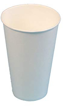 Pro DP 1000 Papptrinkbecher Trinkbecher Colabecher Kaltgetränkebecher Ausschankbecher Papier/PE 0,5l 500ml weiß mit Eichstrich