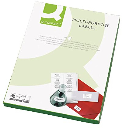 Q-Connect Multipurpose Copier Labels 105x148mm 4 Per Sheet White (2000 Pack) KF02246