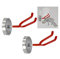 2 HVLP Gravity Feed Spray Gun Magnetic Holder Locker Hook Metal Steel Magnet Bracket