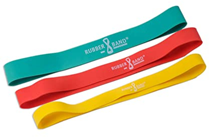Dittmann Rubber Band 3er Kombi Expander Widerstandsbänder Gymnastikband