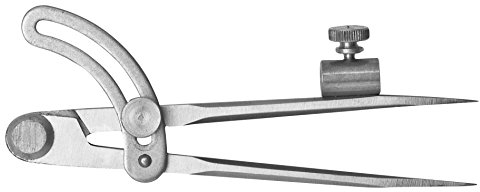 Kirschen 2328227 Bogenzirkel mit Bleistifthalter 150 mm, silber