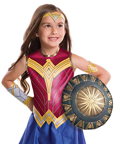 Rubies 34147_NS Wonder Woman Movie Shield Costume Accessory Warner Brothers Cartoon Kostümzubehör, Mehrfarbig, Einheitsgröße