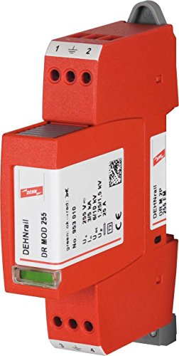 DEHN DR M 2P 255 FM 230V Rot er Spannungsbegrenzer, Streifen (Klemme, 50/60, 5000 A, rot, thermoplastisch, 0,000025 ms)