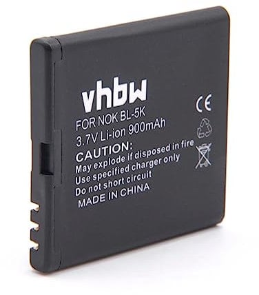 vhbw 1x Akku kompatibel mit Nokia X7, X7-00 8GB, ORO, T7, X7-00, N85, C7-00, N86 8MP, C7 Handy Smartphone Telefon (900 mAh, 3,7 V, Li-Ion)