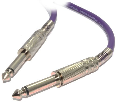 Pulse 6,35 mm Verluste Lärm Gitarren Kabel Vernickelt Anschlüsse Lila Anschlusskabel 5 m [5 Meter/5m]