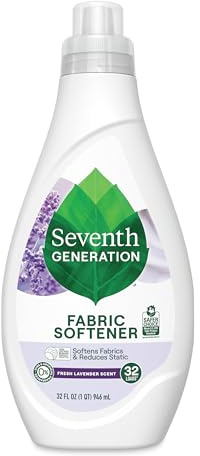 Seventh Generation Laundry Fabric Softener Liquid, Fresh Lavender Scent, Reduces Static, 32 Fl Oz